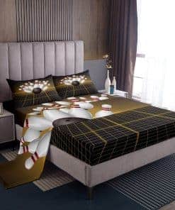 Juego de Ropa de Cama de Bolos 3D para Niños, Espacial de