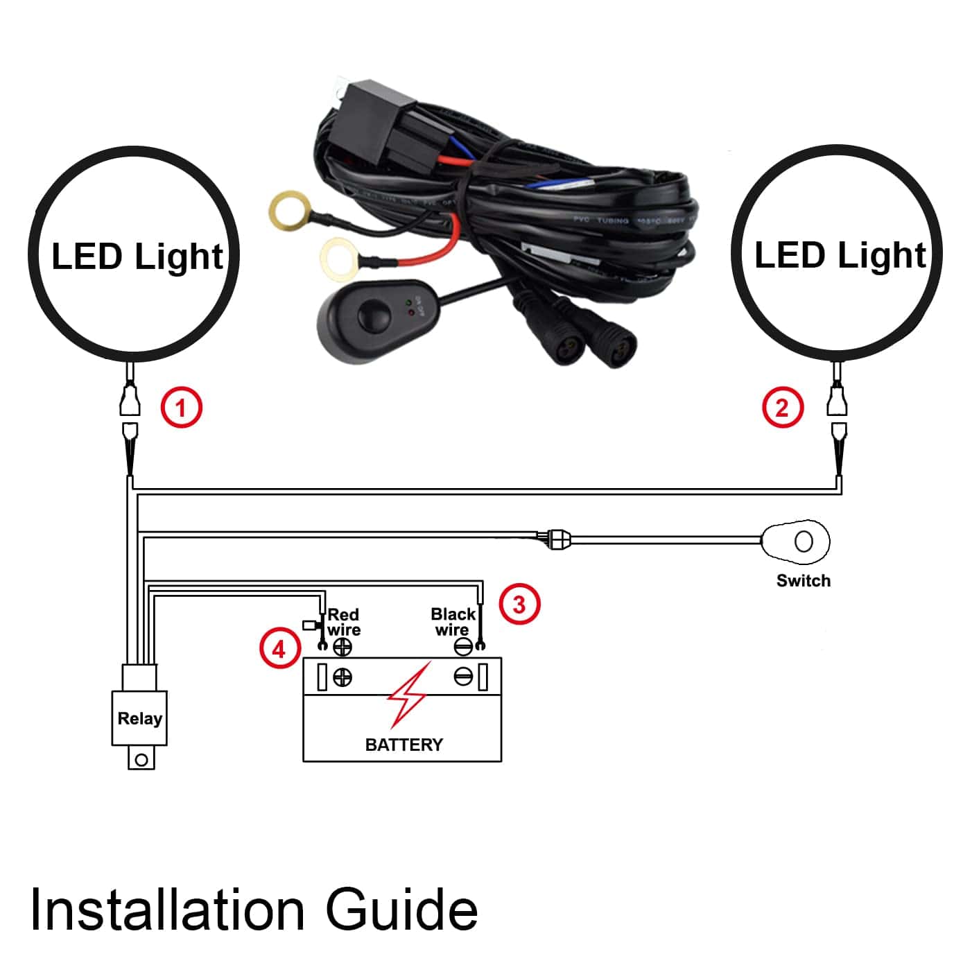 JALN7 Luces LED de Conducción Amarillo 5 Pulgadas Proyector - Imagen 9