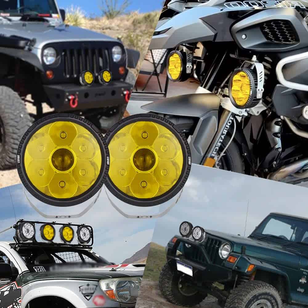 JALN7 Luces LED de Conducción Amarillo 5 Pulgadas Proyector - Imagen 5
