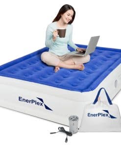 Colchón de Aire EnerPlex Queen con Bomba - Doble Altura,