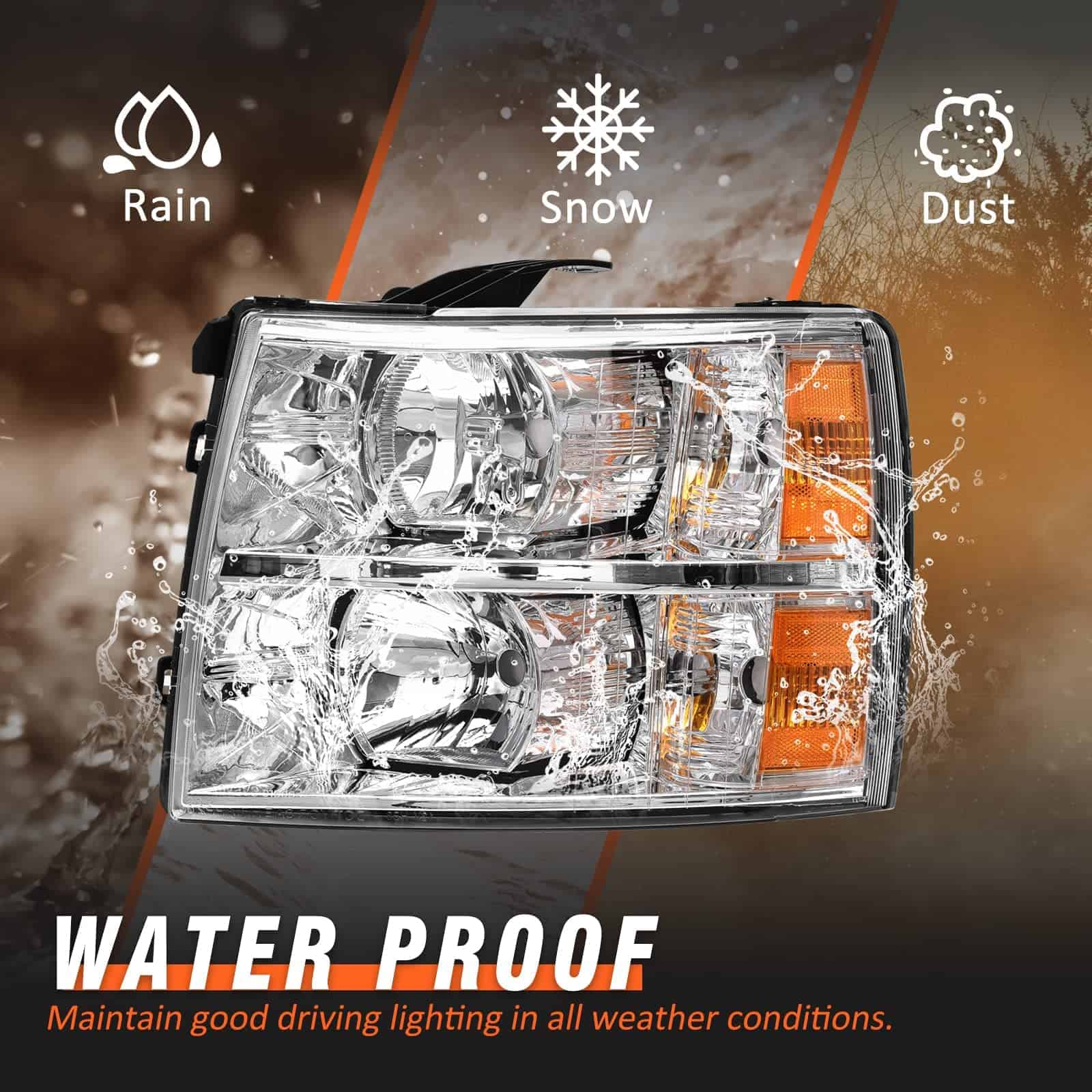 Faros para Chevy Silverado 2007-2013 1500 / 2007-2014 - Imagen 7