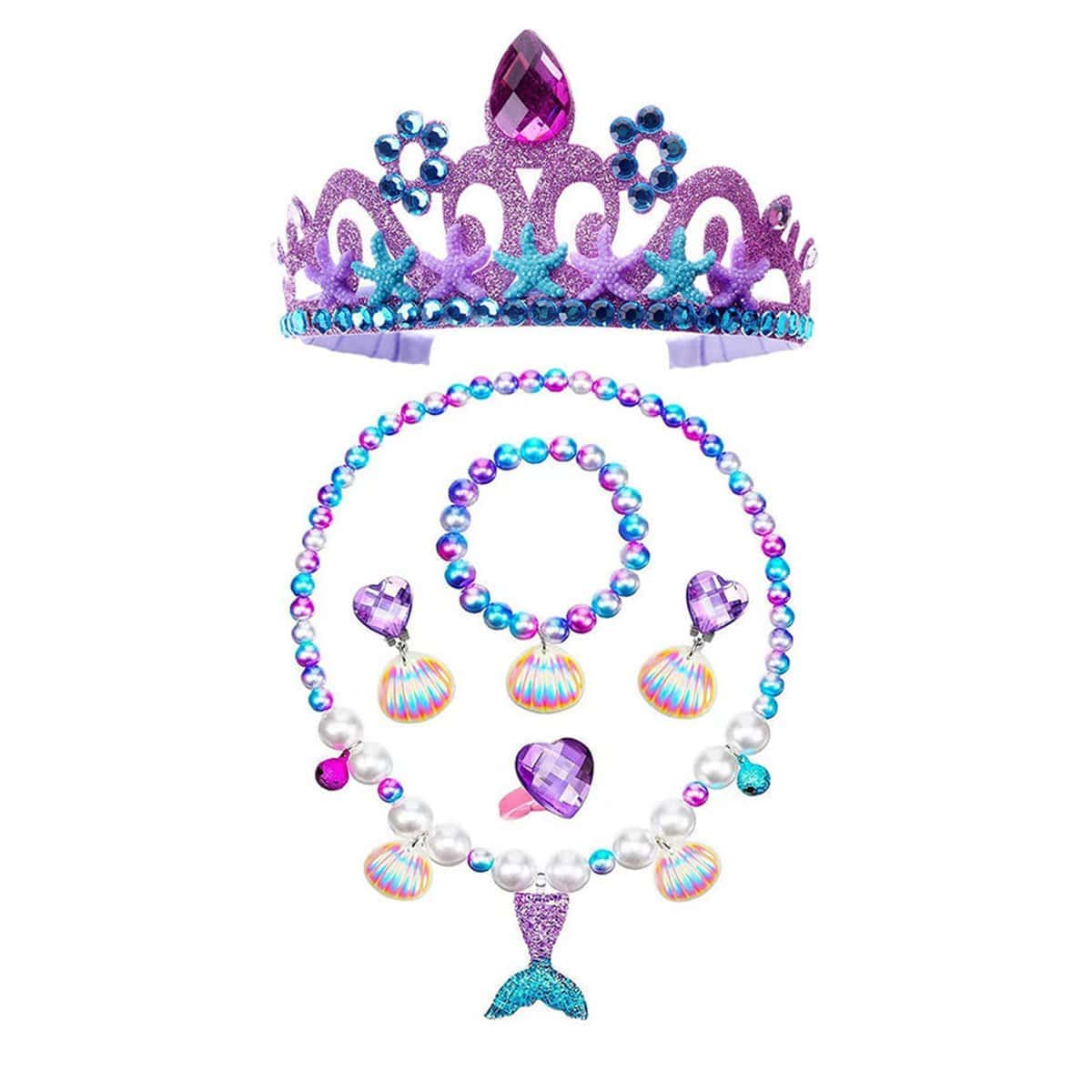 Vestido de Princesa Sirena para Niñas Disfraz de Sirena - Imagen 6