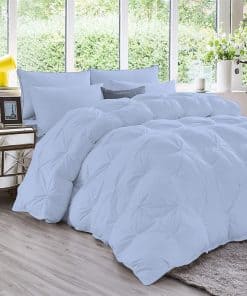 Juego de Edredón de Lujo de 3 Piezas con Pliegues Apretados