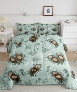 Juego de Edredón Manfei Cartoons de Nutrias para Niños