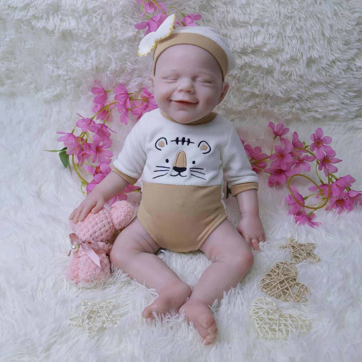 Muñeco de bebé AISITE de 18 pulgadas para beber y orinar -