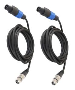 HBU 15 Pies Pack de 2 Cable SpeakOn a XLR - 2pcs Speak-On