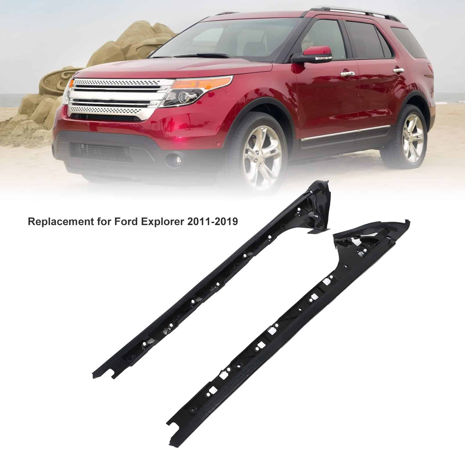 Recorte de Moldura del Pilares A del Parabrisas SRUM, 1 Par - Imagen 4