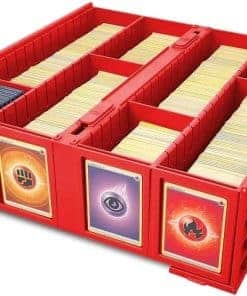 BCW Collectible Card Bin - Paquete de 4 Rojo | Caja de