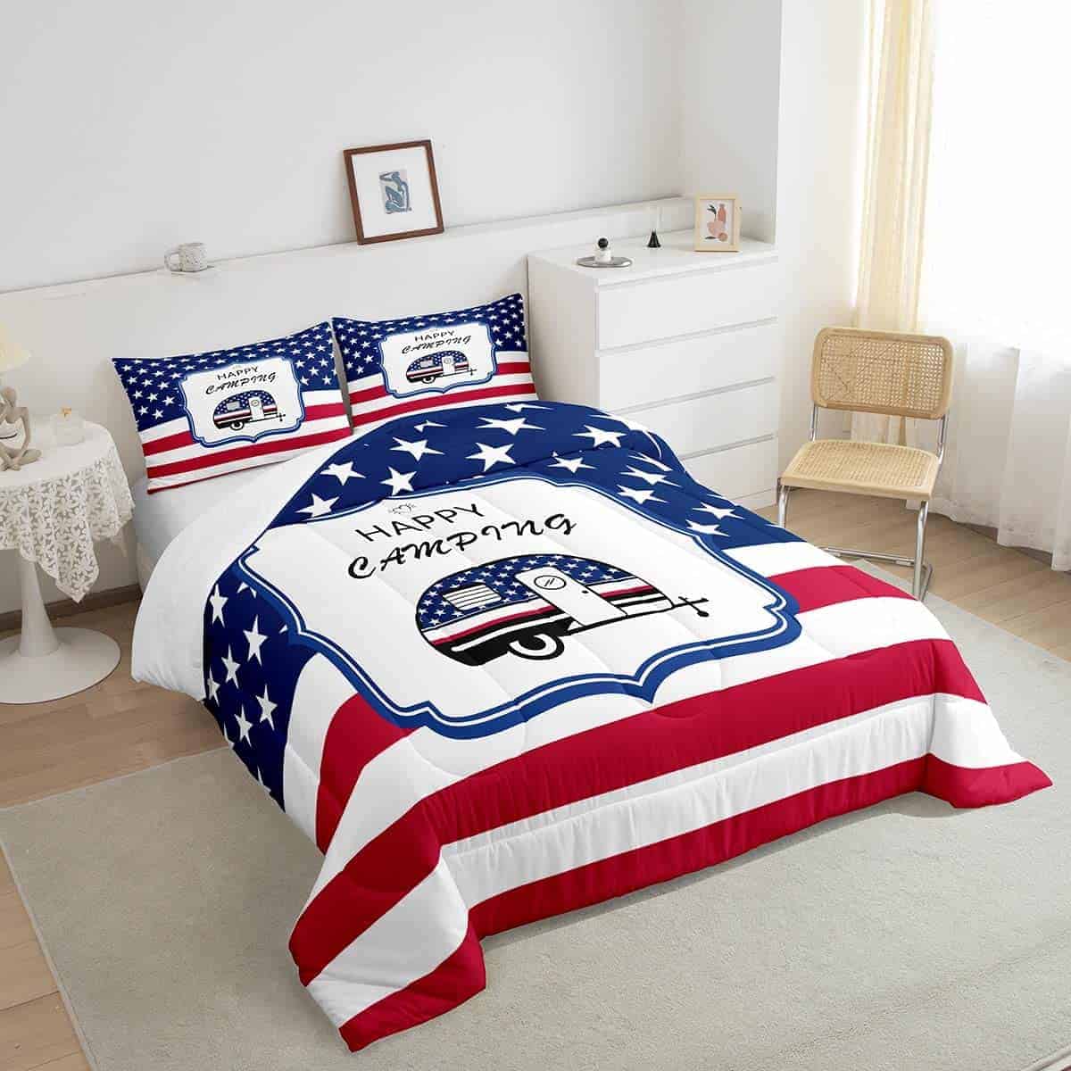 Juego de edredón para autocaravana Queen Size, Juego de - Imagen 5