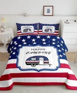 Juego de edredón para autocaravana Queen Size, Juego de