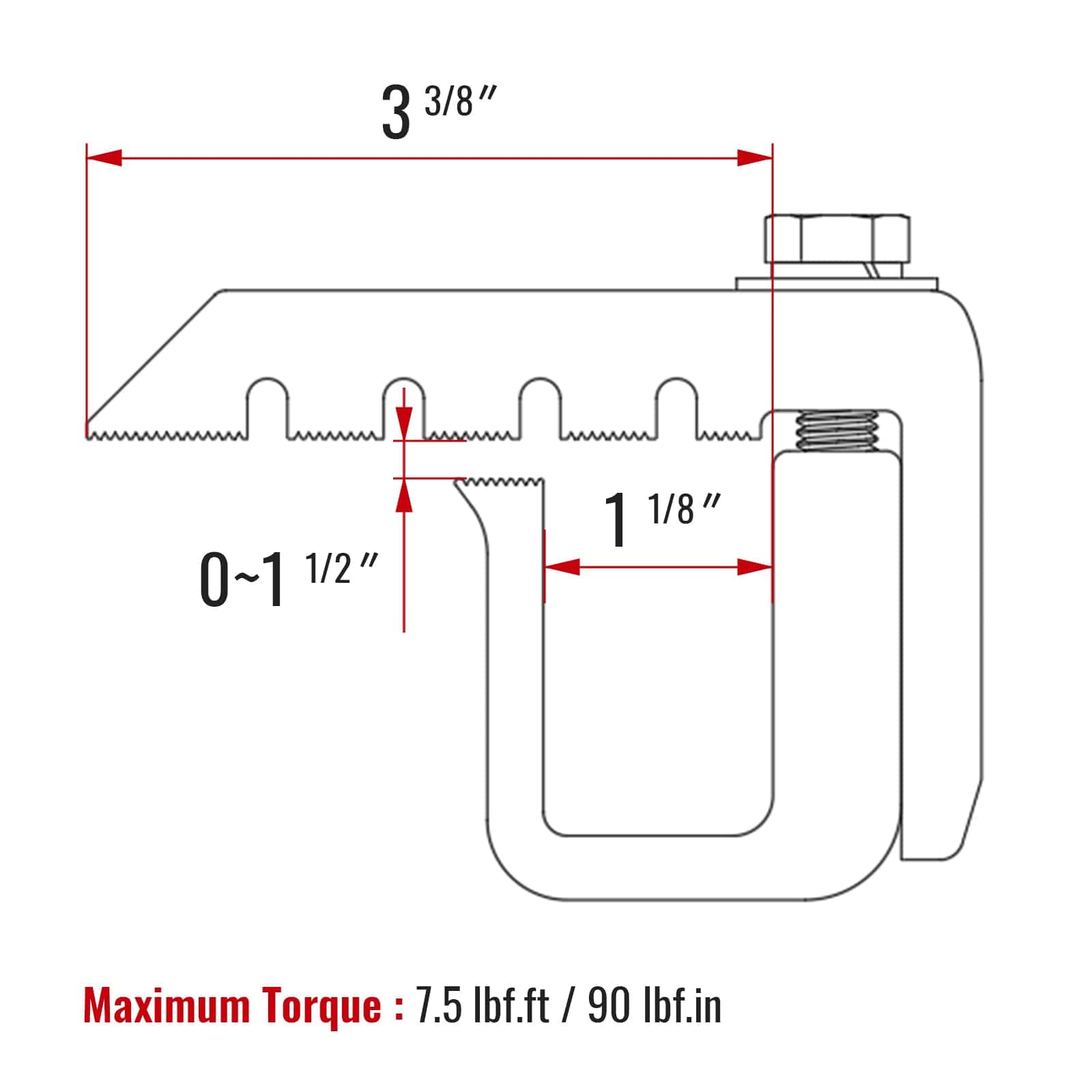 AA-Racks P-AC-10 Abrazaderas de Montaje de Aluminio para - Imagen 3