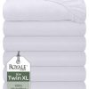 Juego de 6 sábanas ajustables Twin XL de ROYALE LINENS -