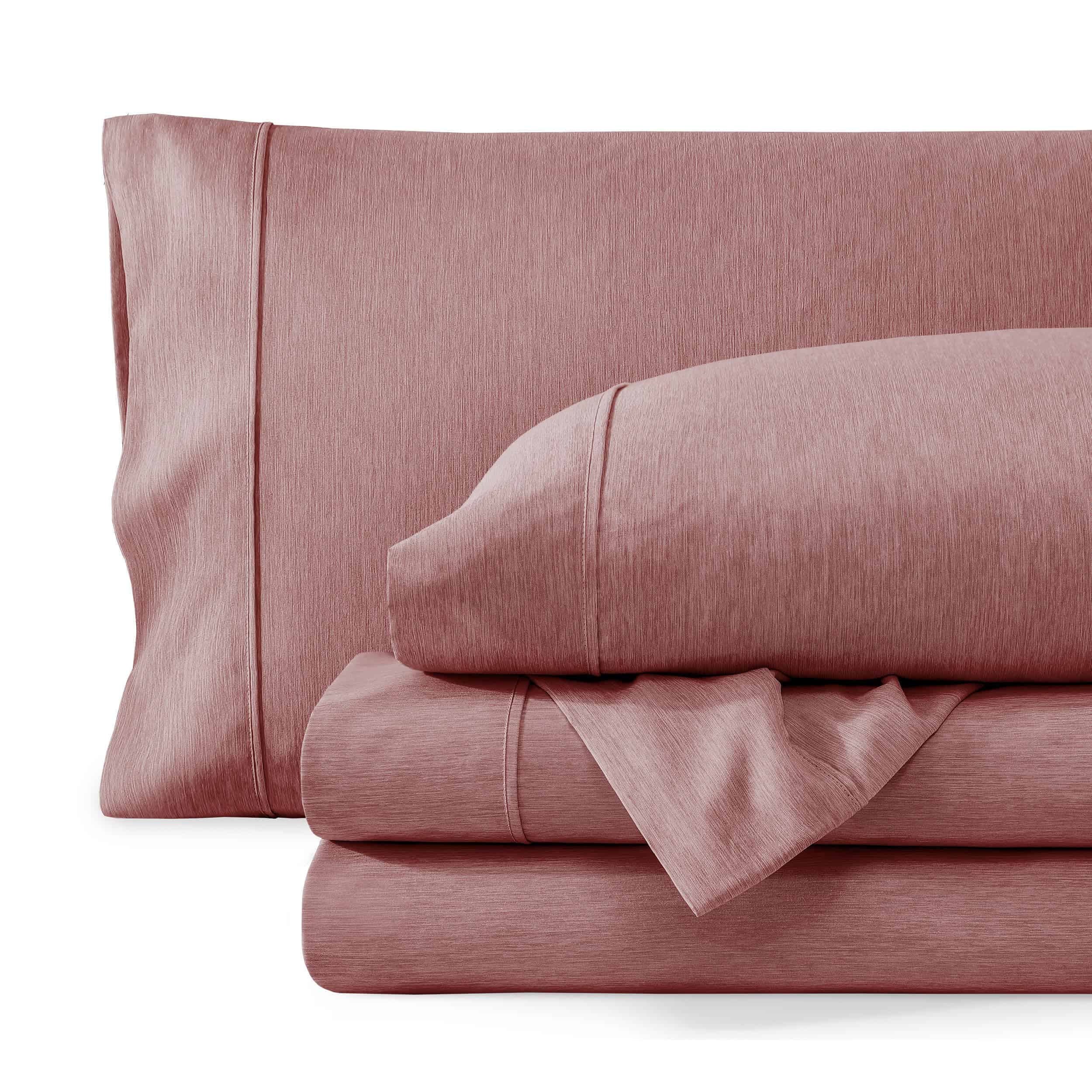 Juego de sábanas Twin XL Bare Home - Tamaño -Heathered Rosew