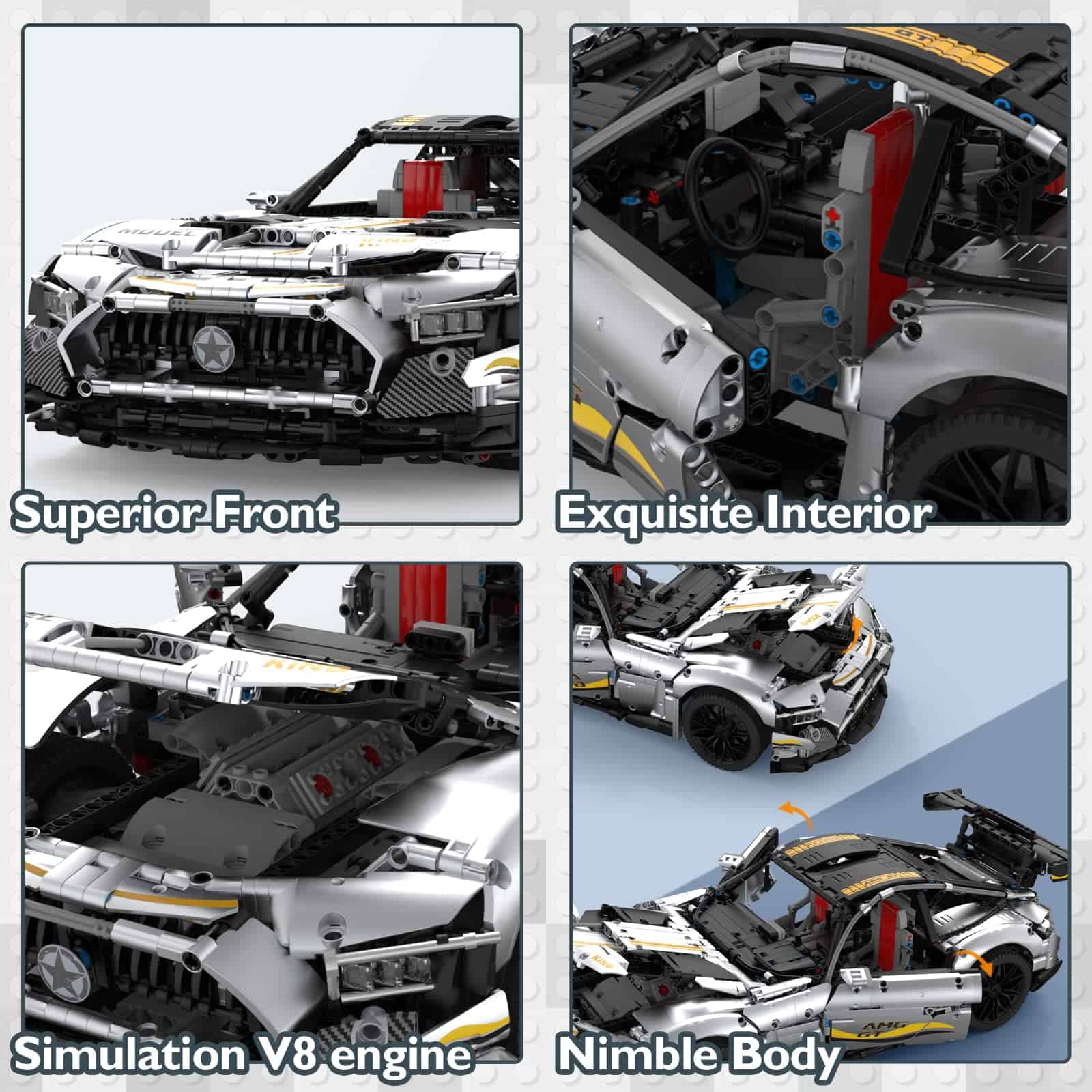 Modelo de Coches JMBricklayer para Construir para Adultos, - Imagen 5