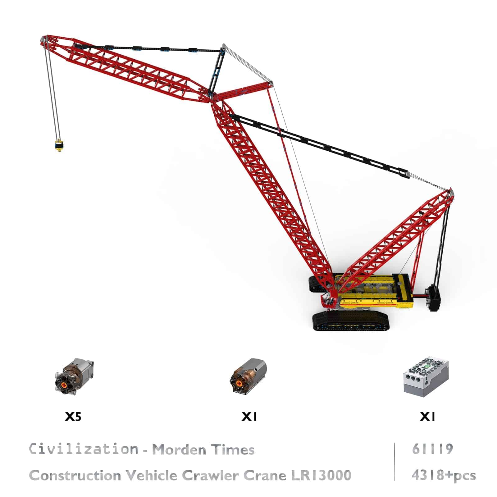 Kit de bloques de construcción de grúas de oruga - Imagen 6