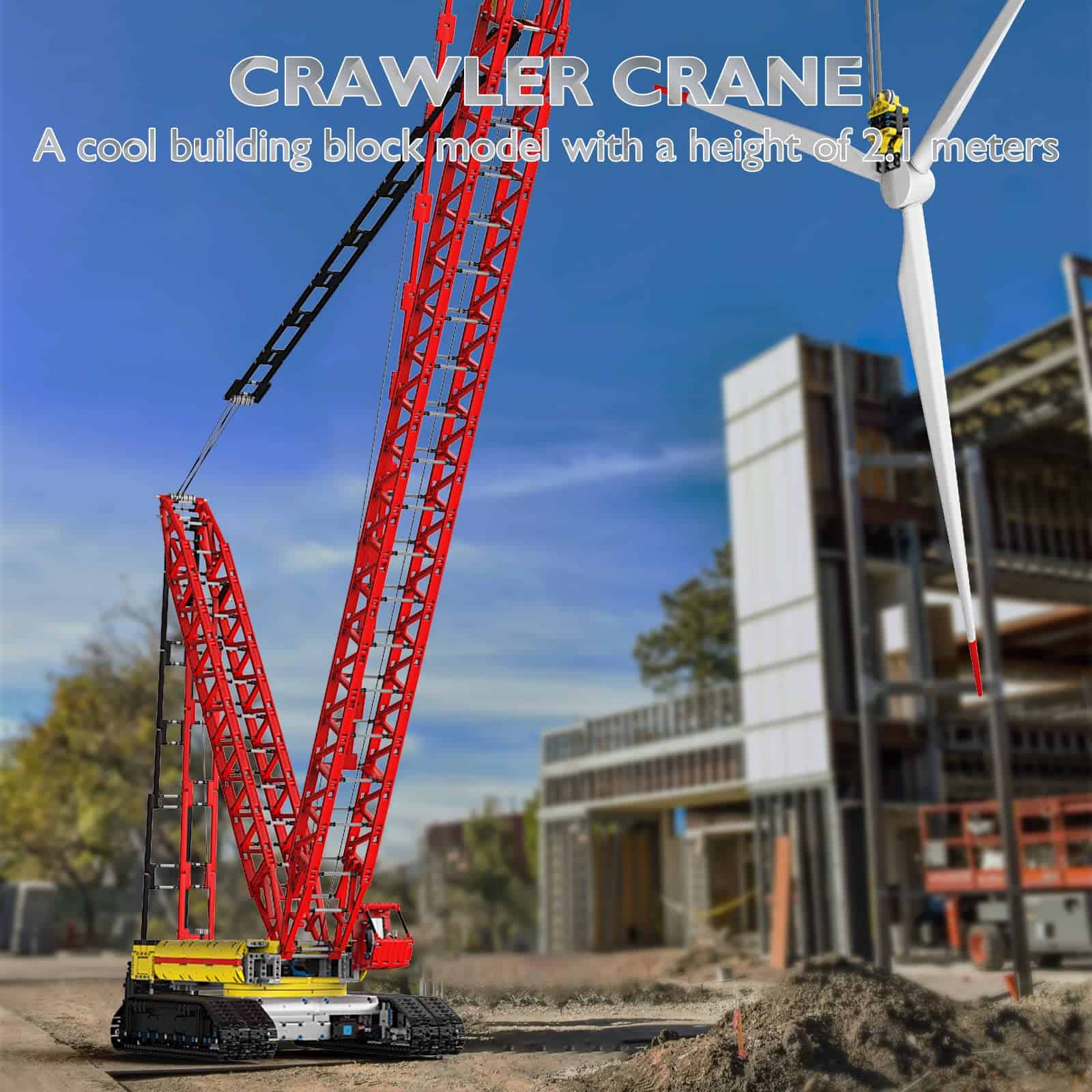 Kit de bloques de construcción de grúas de oruga - Imagen 7