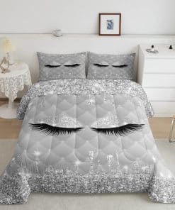 Juego de Edredón de Almohada de Pestañas de Belleza para