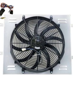 Kit de Radiador de Aluminio con Rejilla + Ventilador de 16"