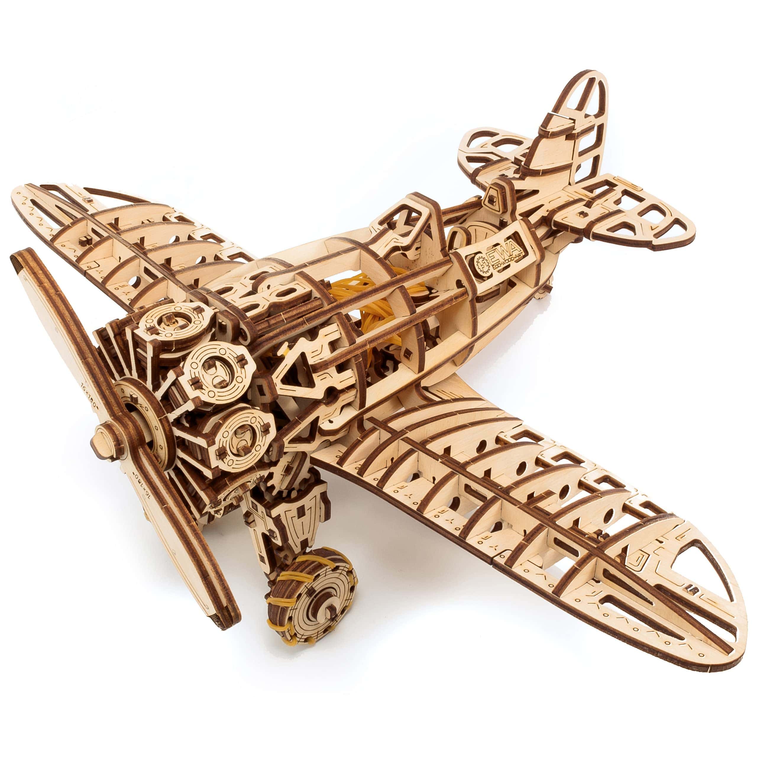 Rompecabezas de Avión 3D EWA Eco Wood Art - Kit de