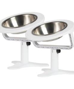 TOLOPU Comedero elevado ajustable para gatos, inclinado