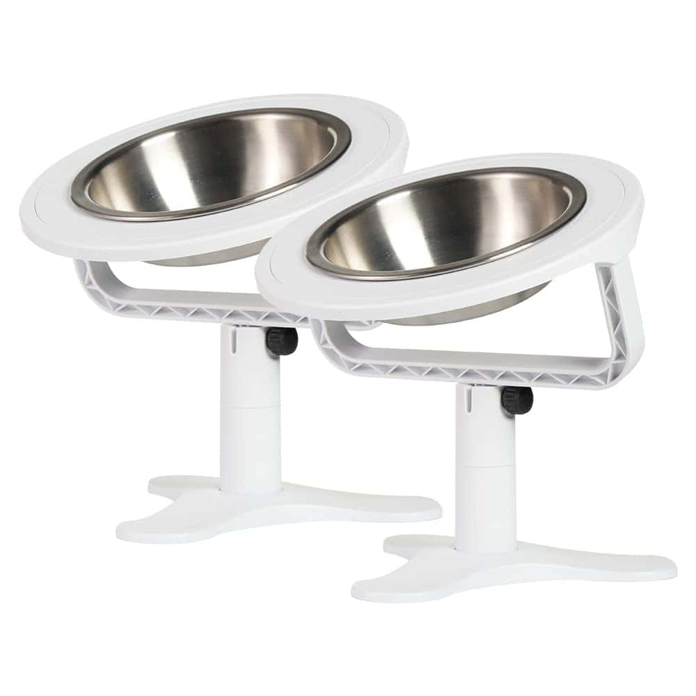 TOLOPU Comedero elevado ajustable para gatos, inclinado