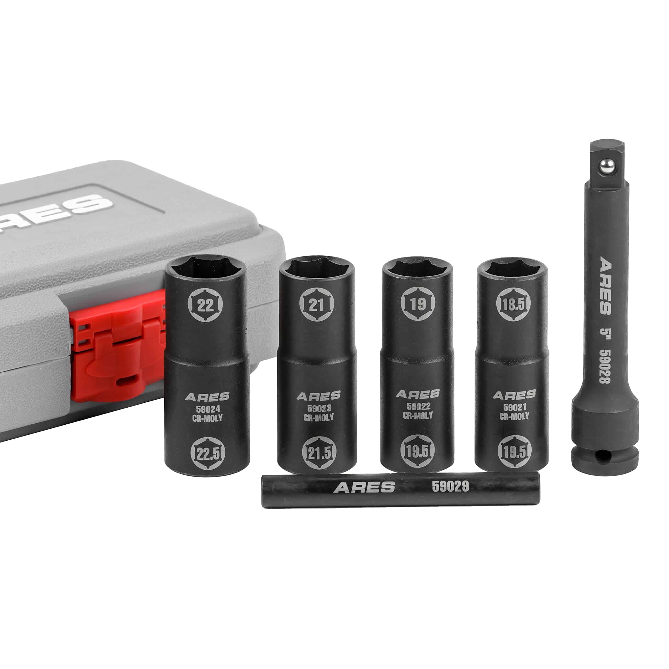 ARES 59065- Juego de 6pcs de Llaves de Impacto Reversibles