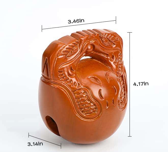 Bloque de templo, clapper de madera, pez de madera: - Imagen 4