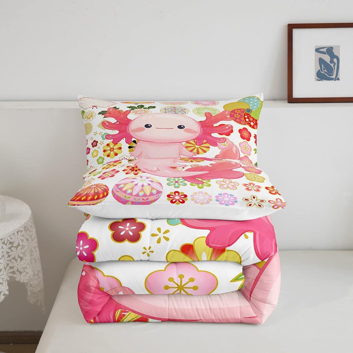 Juego de Funda Nórdica para Niños Cute Axolotl de Manfei en - Imagen 6