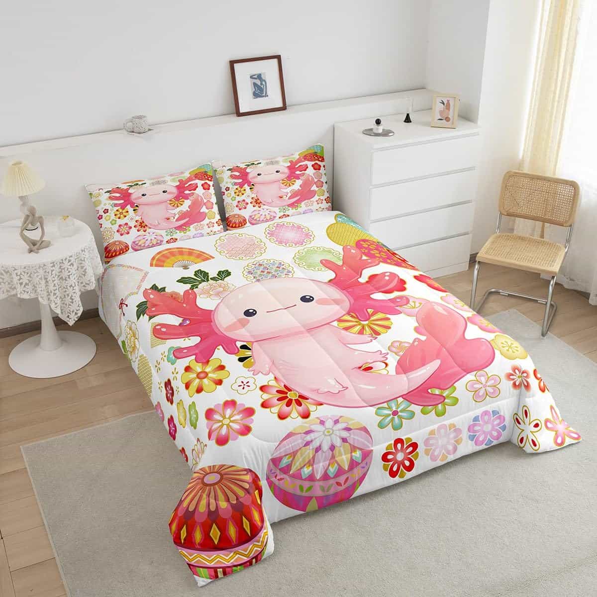 Juego de Funda Nórdica para Niños Cute Axolotl de Manfei en - Imagen 4