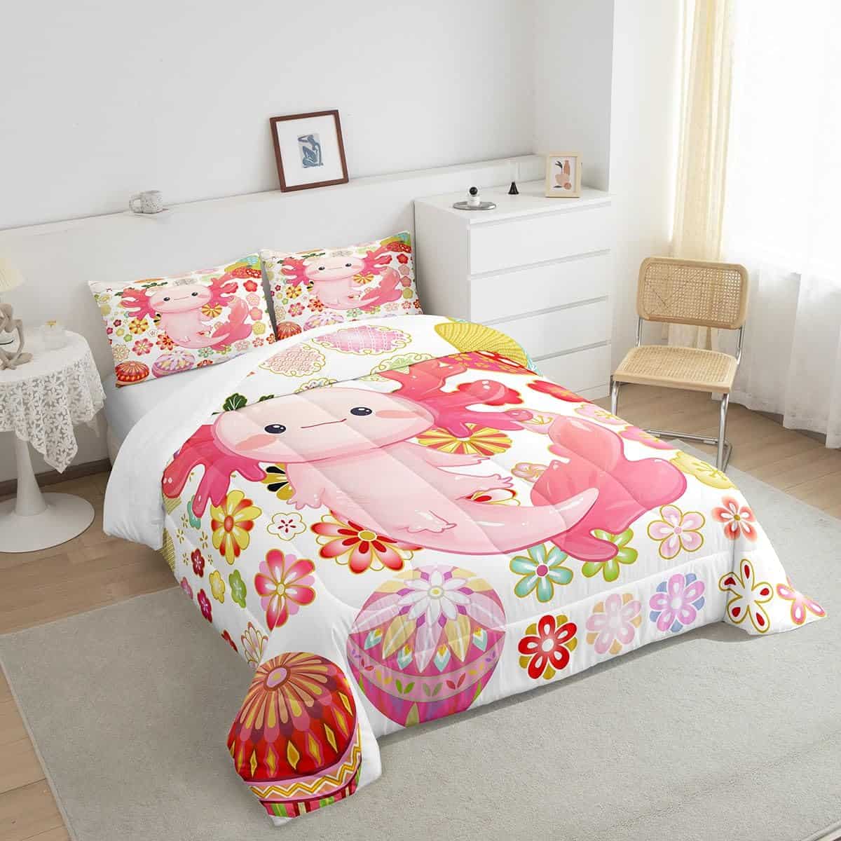 Juego de Funda Nórdica para Niños Cute Axolotl de Manfei en - Imagen 5