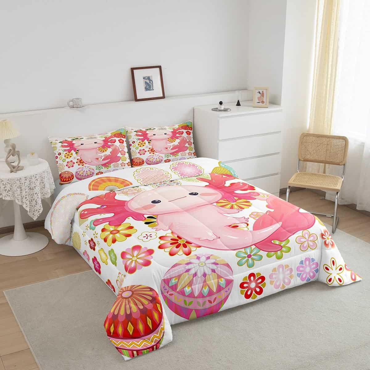 Juego de Funda Nórdica para Niños Cute Axolotl de Manfei en - Imagen 3