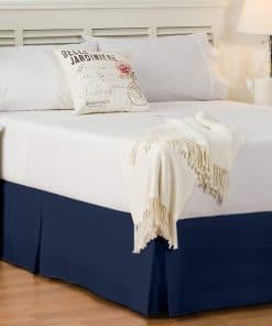 Faldón de cama King Size Cotton Delight -Azul Marino