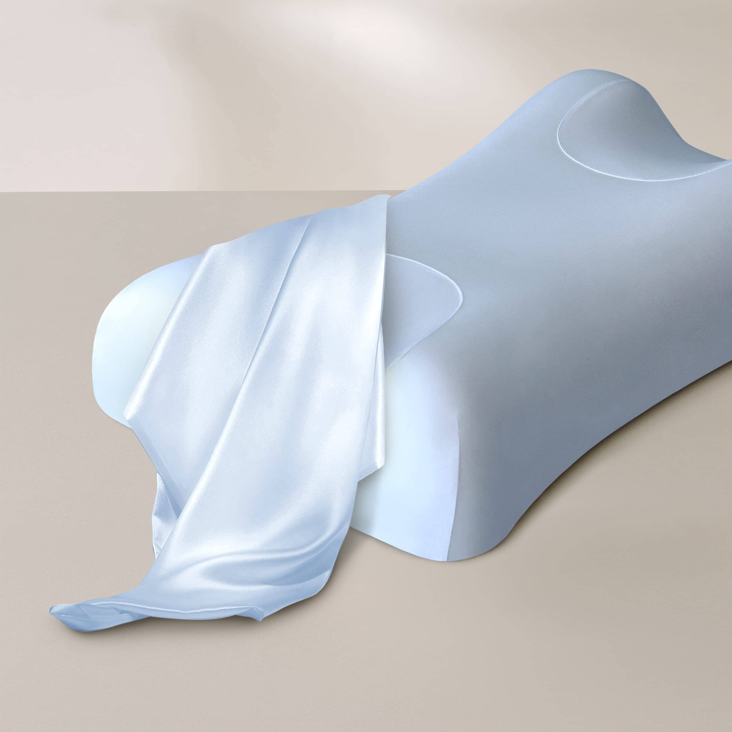 Funda de Almohada de Seda Natural Sleep & -Arctic Ice