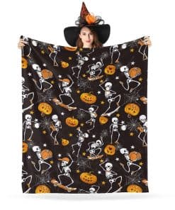 Manta de Sofá con Diseño de Calaveras - Manta Suave de