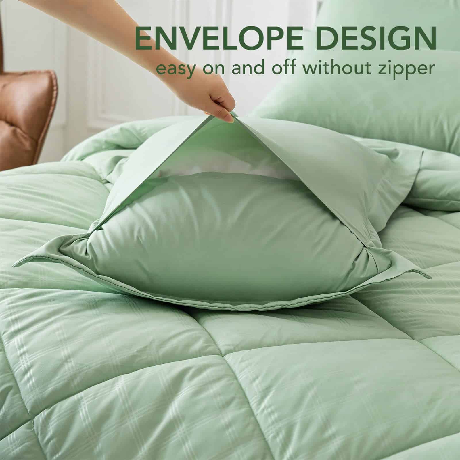 Juego de Edredón Queen Size de 7 Piezas PY HOME & SPORTS, - Imagen 7