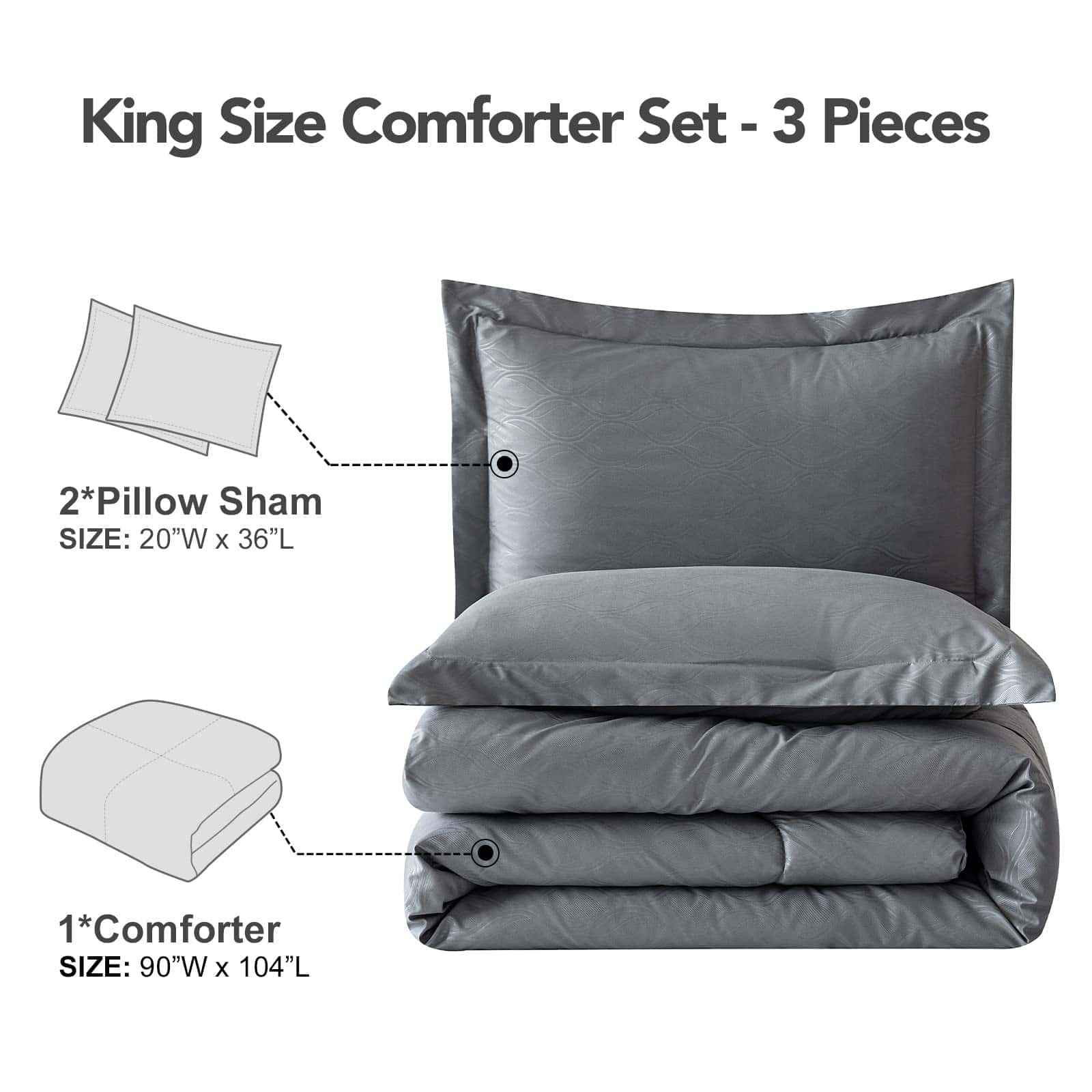 Juego de Edredón tamaño King 3 Piezas, Alternativa de - Imagen 3