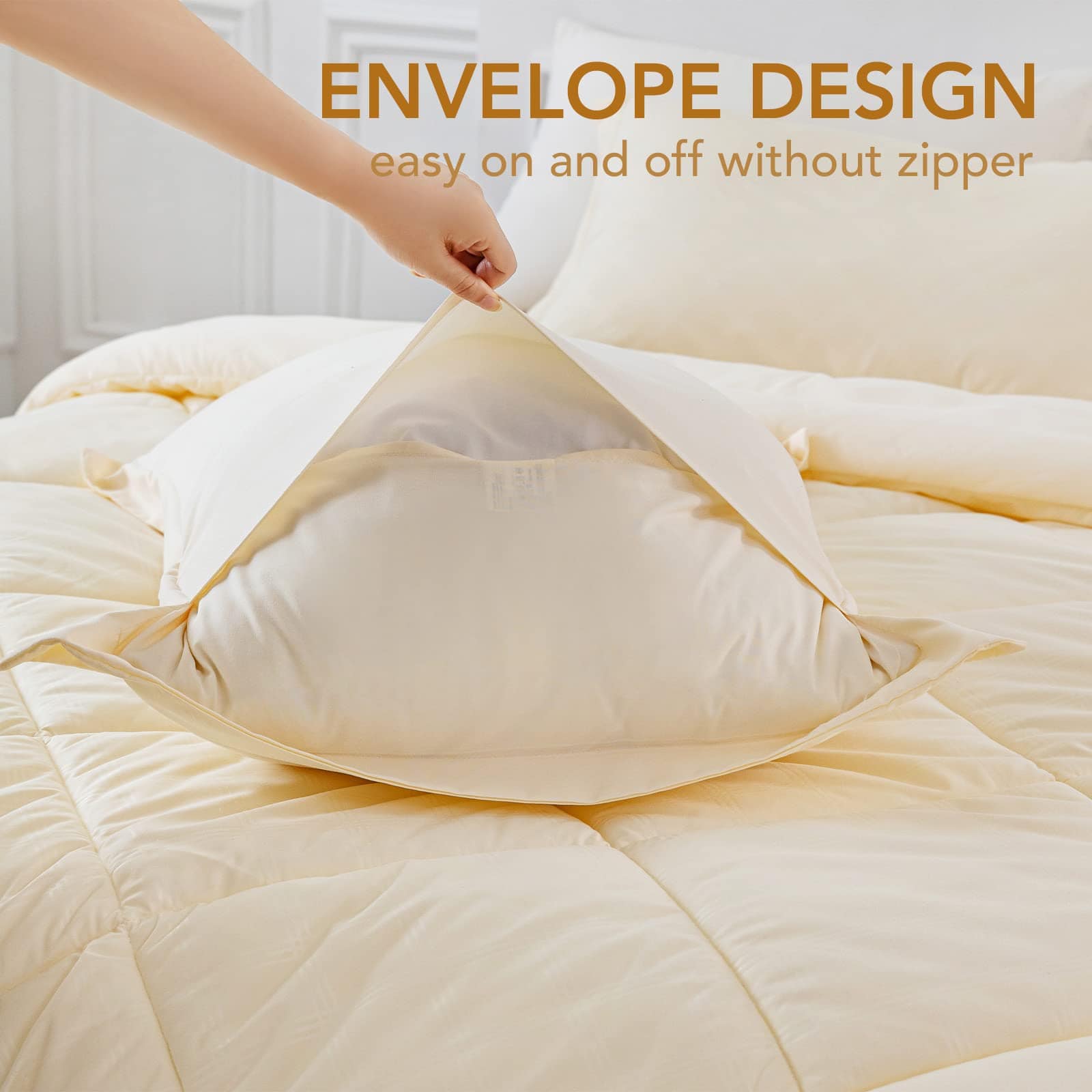 Juego de edredón tamaño King de 3 piezas PY HOME & SPORTS, - Imagen 7