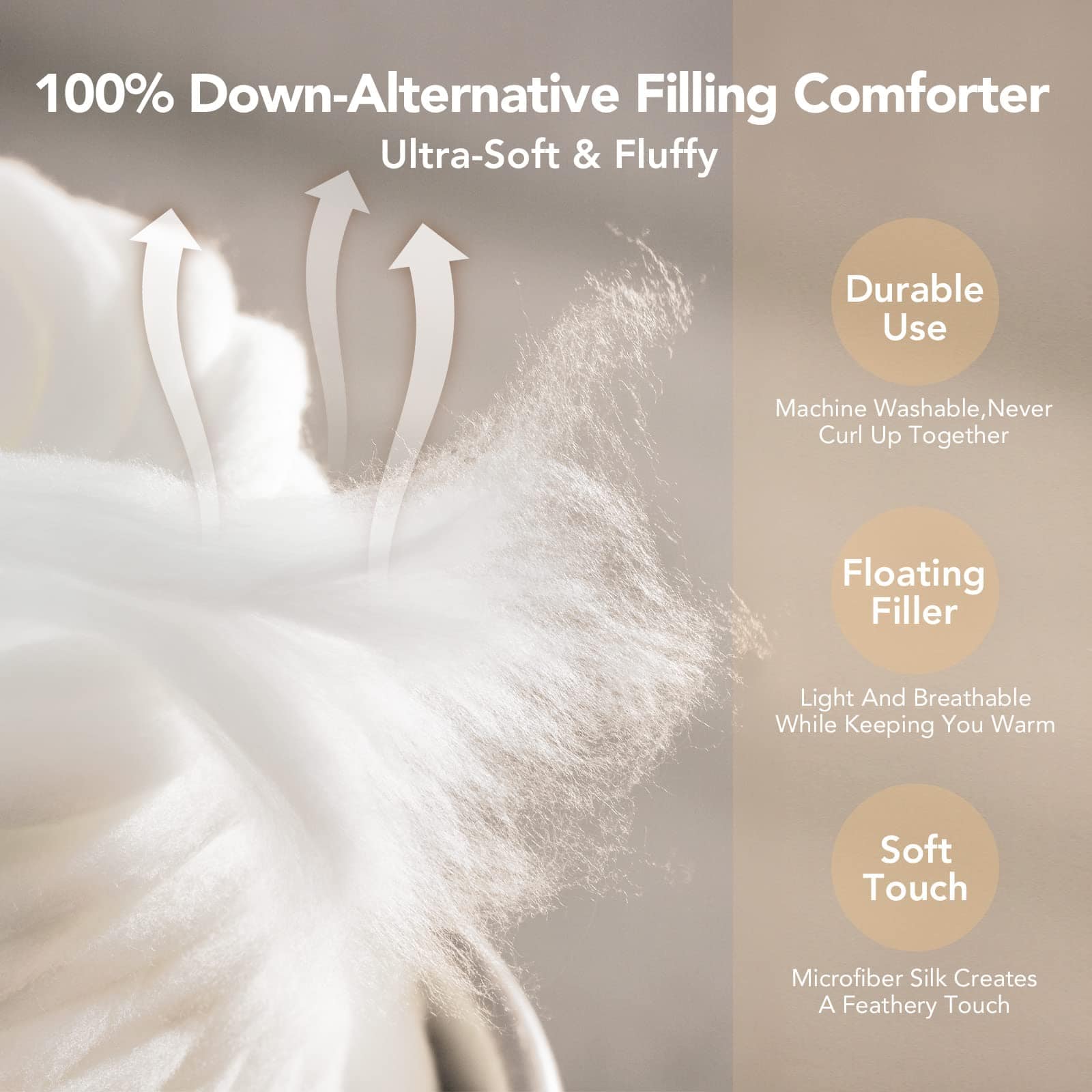 Juego de edredón tamaño King de 3 piezas PY HOME & SPORTS, - Imagen 8