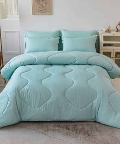 Juego de Edredón Queen Size 7 Piezas, Alternativa Liviana