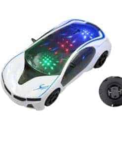 Juguete eléctrico 3D estilo súper carro con luces y música