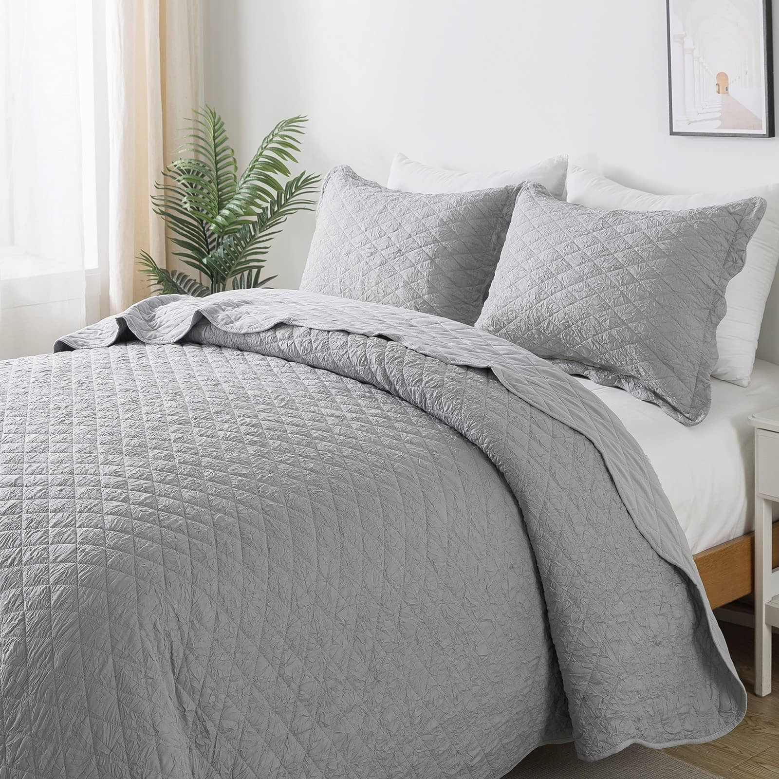 Juego de ropa de cama Queen Quilt de HoneiLife - 3 Piezas