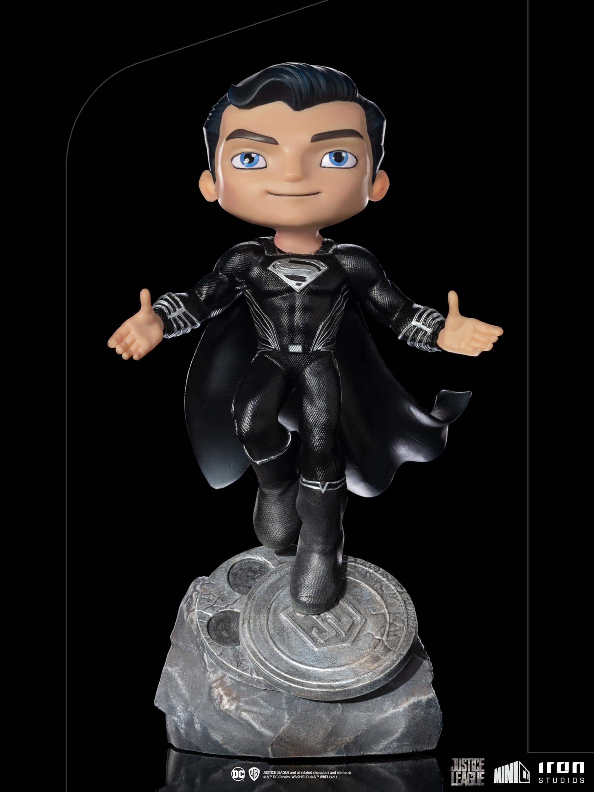 Iron Studios - Justice League - Superman Black Suit Minico - Imagen 3