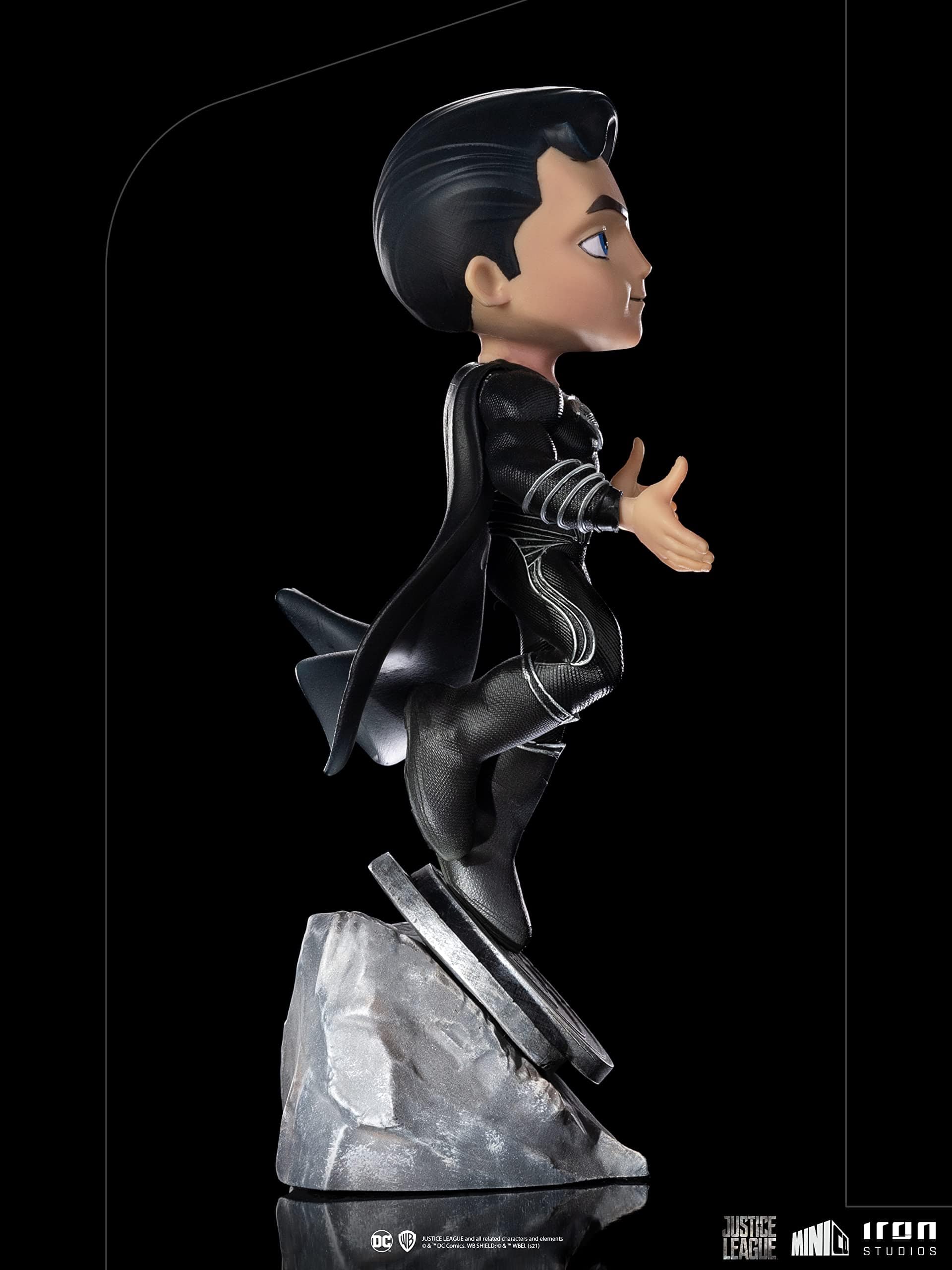 Iron Studios - Justice League - Superman Black Suit Minico - Imagen 7