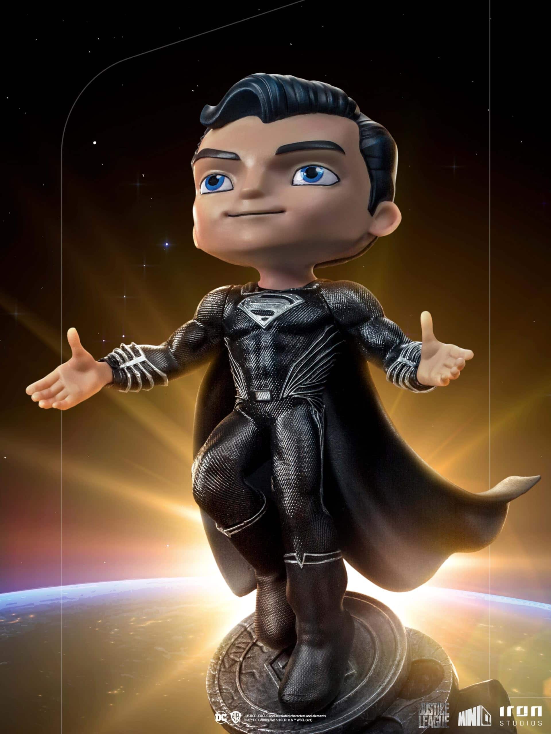 Iron Studios - Justice League - Superman Black Suit Minico - Imagen 9
