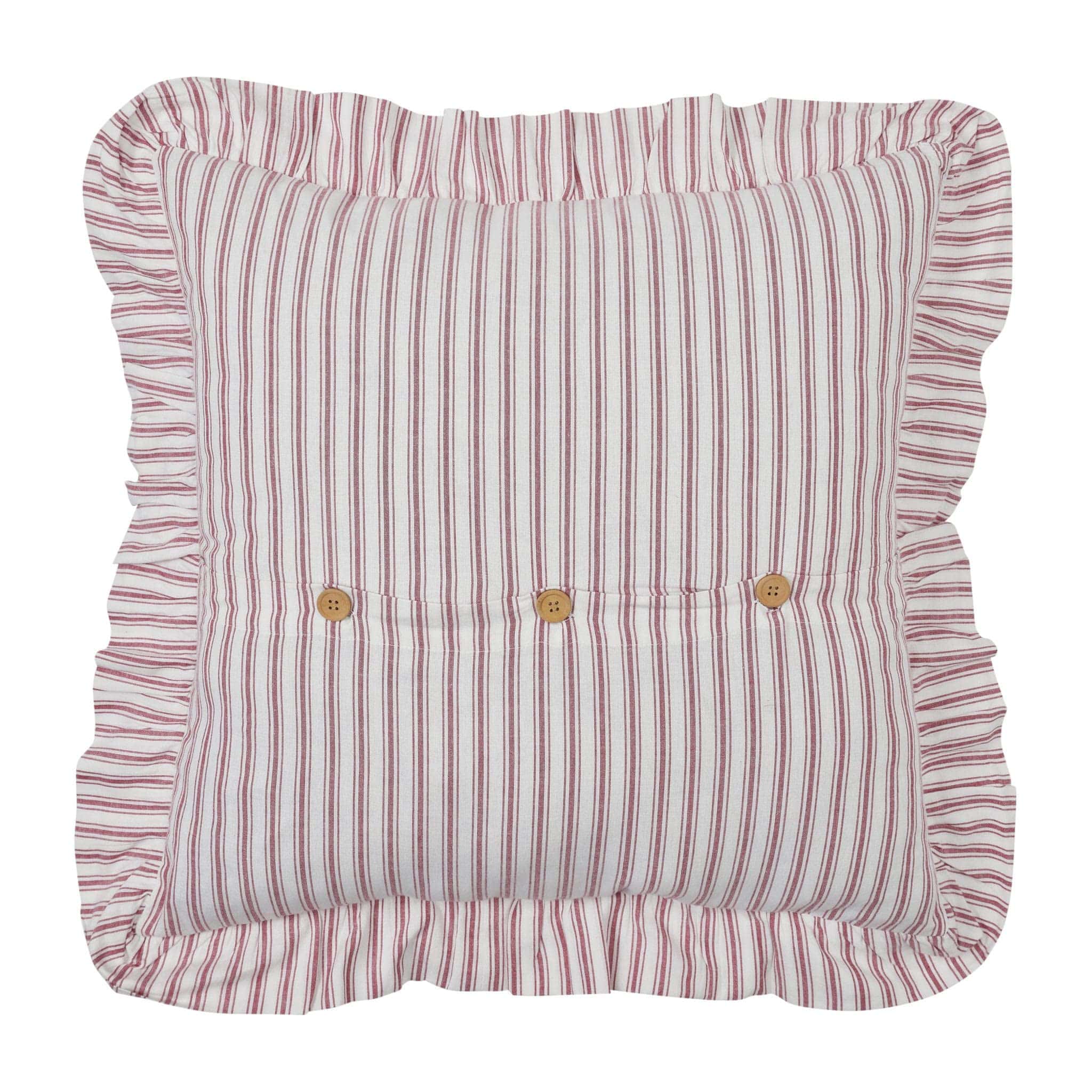 Funda de cojín roja de volantes Piper Classics Timeless - Imagen 6