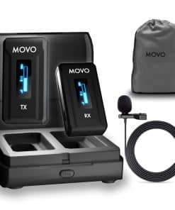 Micrófono inalámbrico para cámara Movo WMX-2 con estuche de