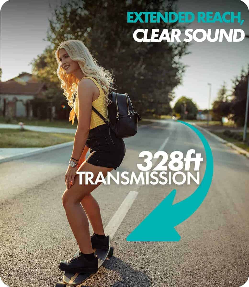 Micrófono inalámbrico para cámara Movo WMX-2 con estuche de - Imagen 6