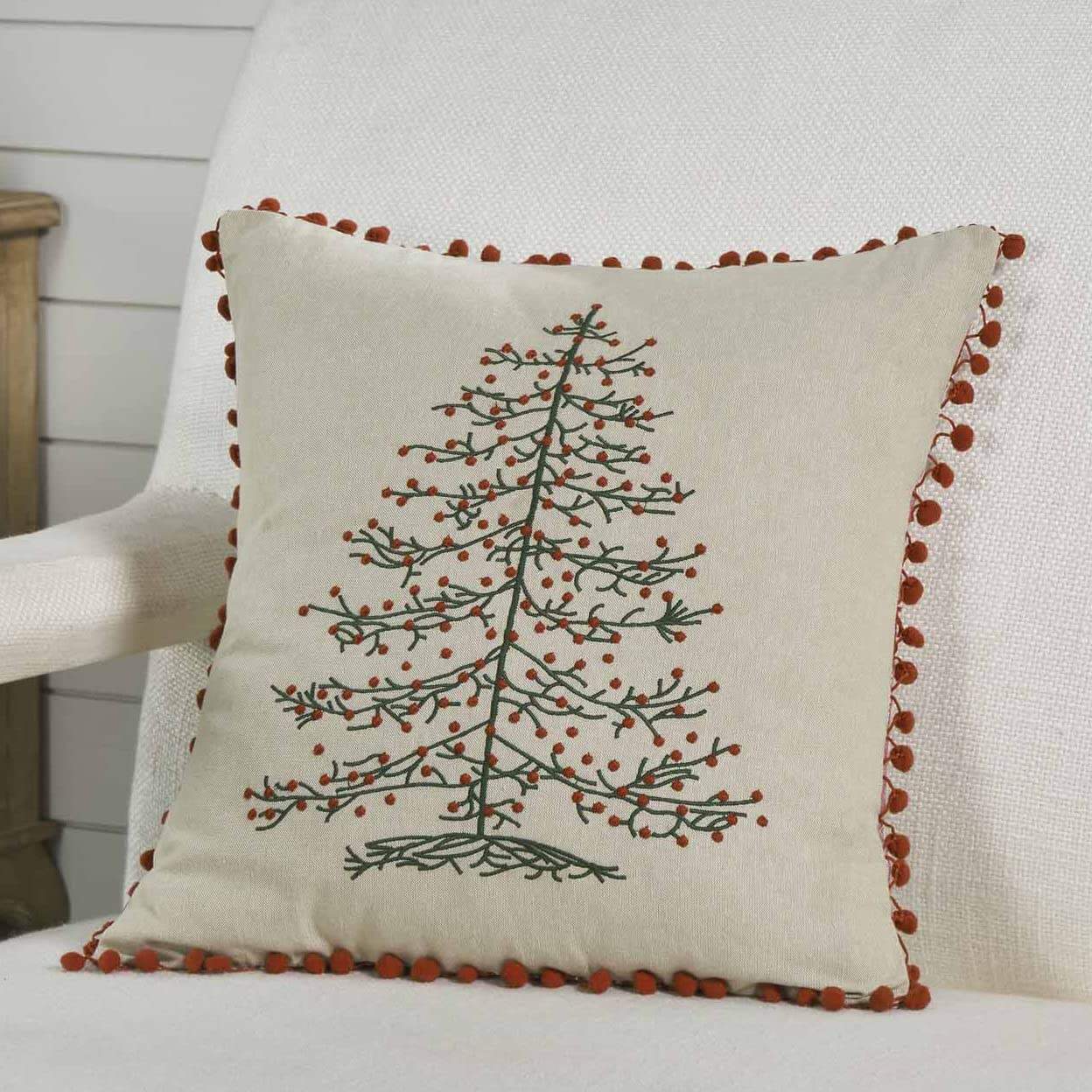 Funda de Almohada para Cojín de Navidad con diseño de árbol