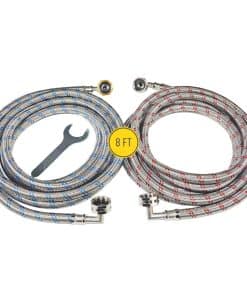 Mangueras para Lavadora (8 FT) - Doble Conexión de 90� para