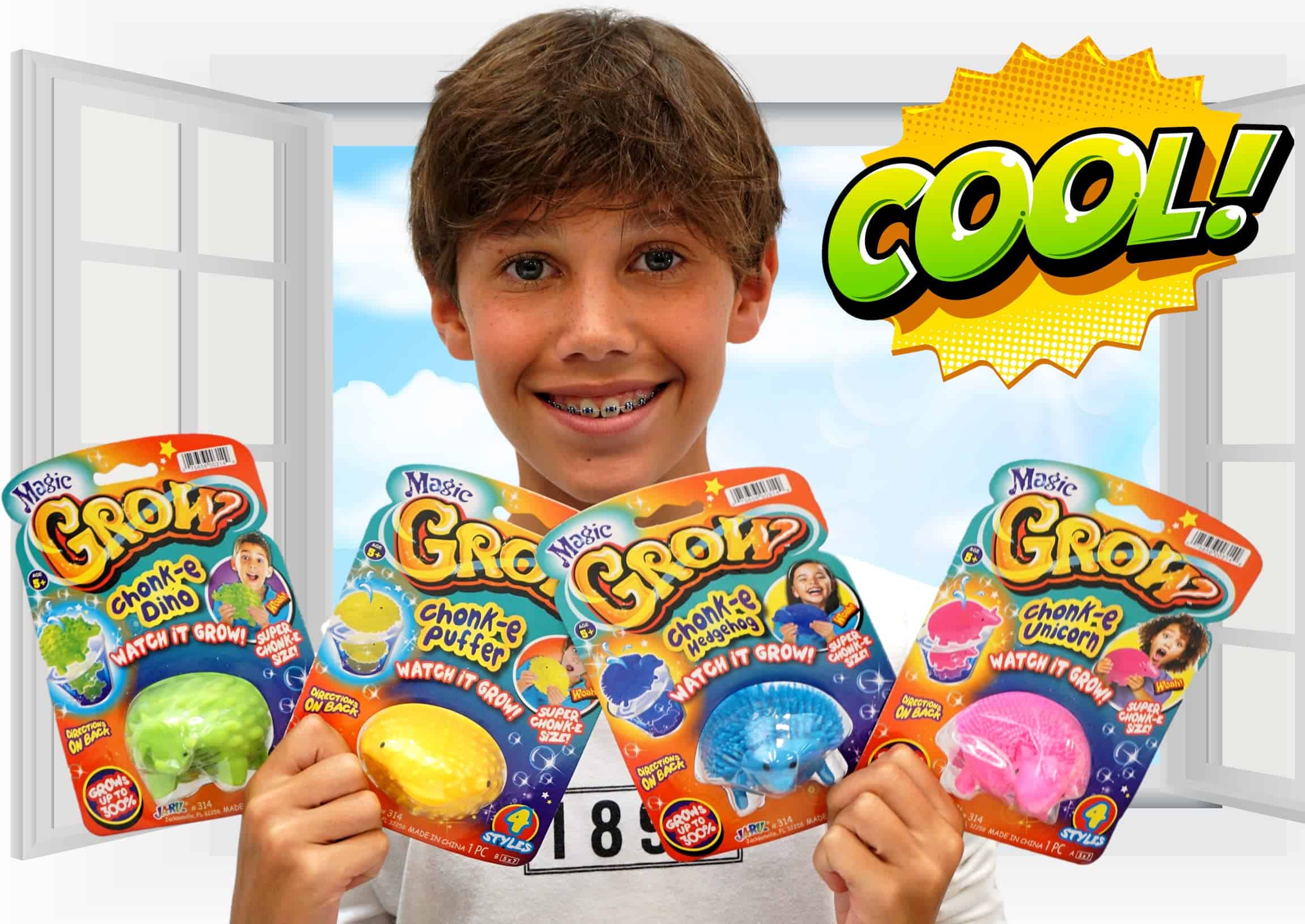 JA-RU Squishy Magic Grow Animals (Paquete de 12 surtido) - Imagen 7